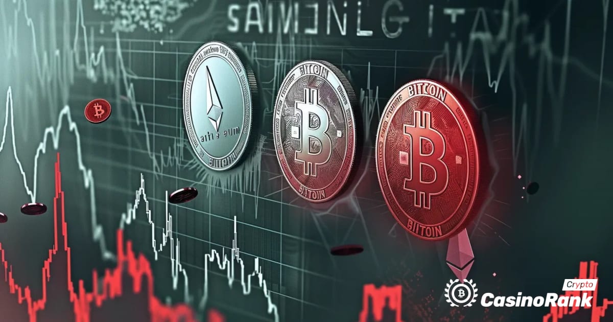 Rënia e tregut të kriptomonedhave: Çmimet e Bitcoin, Ethereum dhe XRP bien